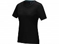 Женская футболка Azurite с коротким рукавом, изготовленная из натуральных материалов, черный, L