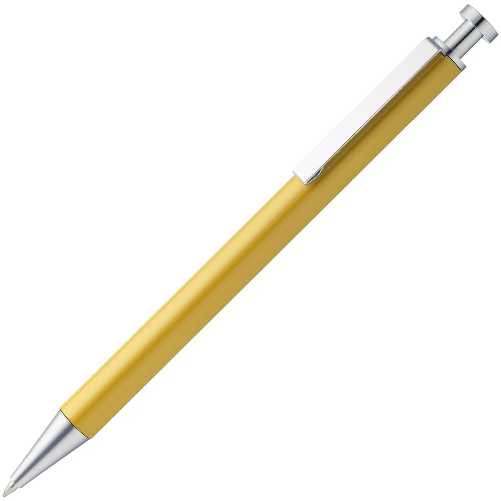 Ручка металлическая шариковая Attribute, желтая
