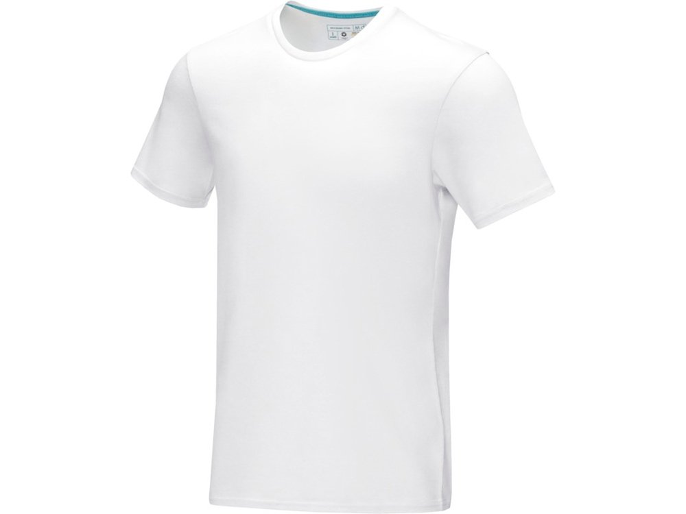 Мужская футболка Azurite с коротким рукавом, изготовленная из натуральных материалов, белый, L
