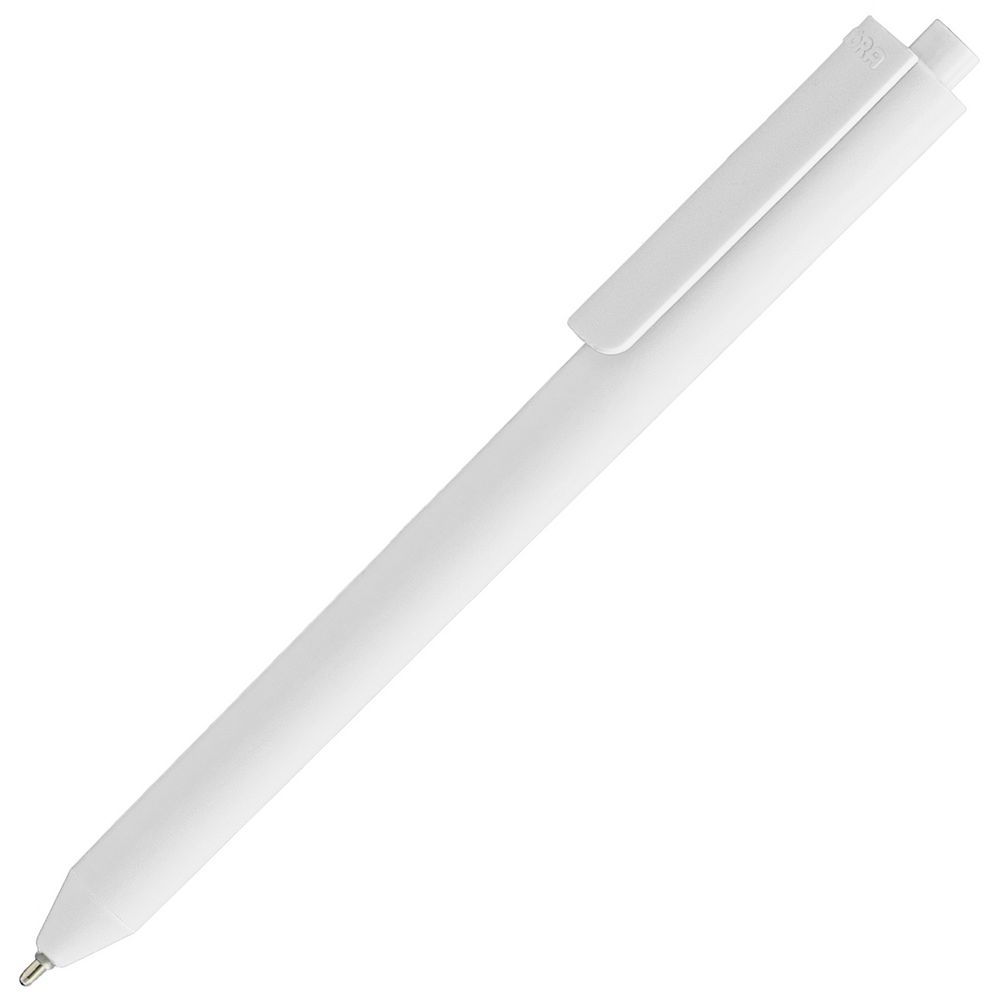 Ручка пластиковая шариковая Pigra P03 Mat, белая