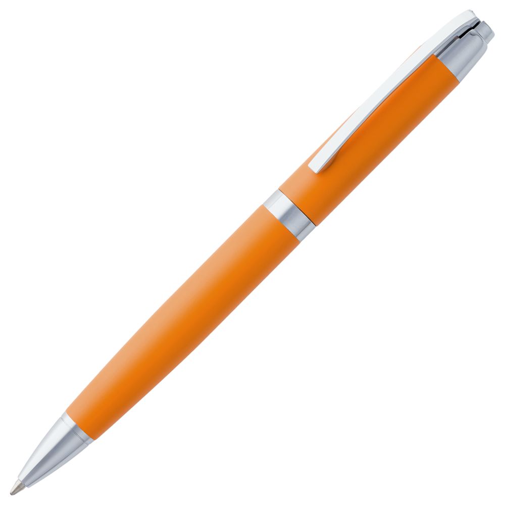 Ручка металлическая шариковая Razzo Chrome, оранжевая
