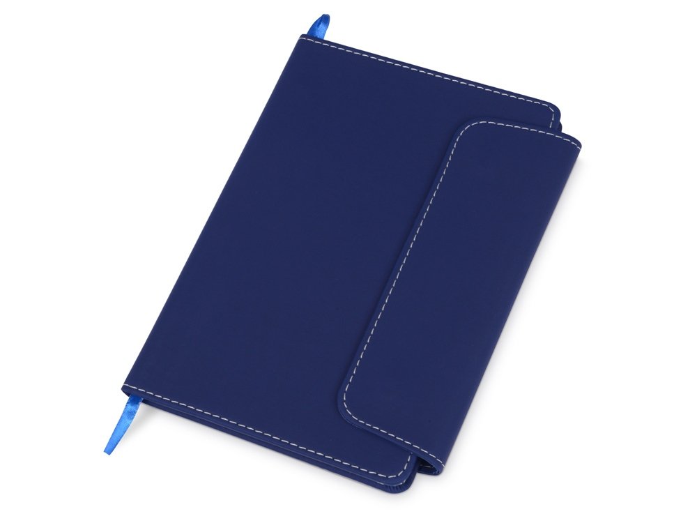 Блокнот A5 Horsens с шариковой ручкой-стилусом, синий, 15х20х1,7