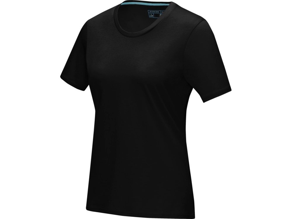 Женская футболка Azurite с коротким рукавом, изготовленная из натуральных материалов, черный, XL