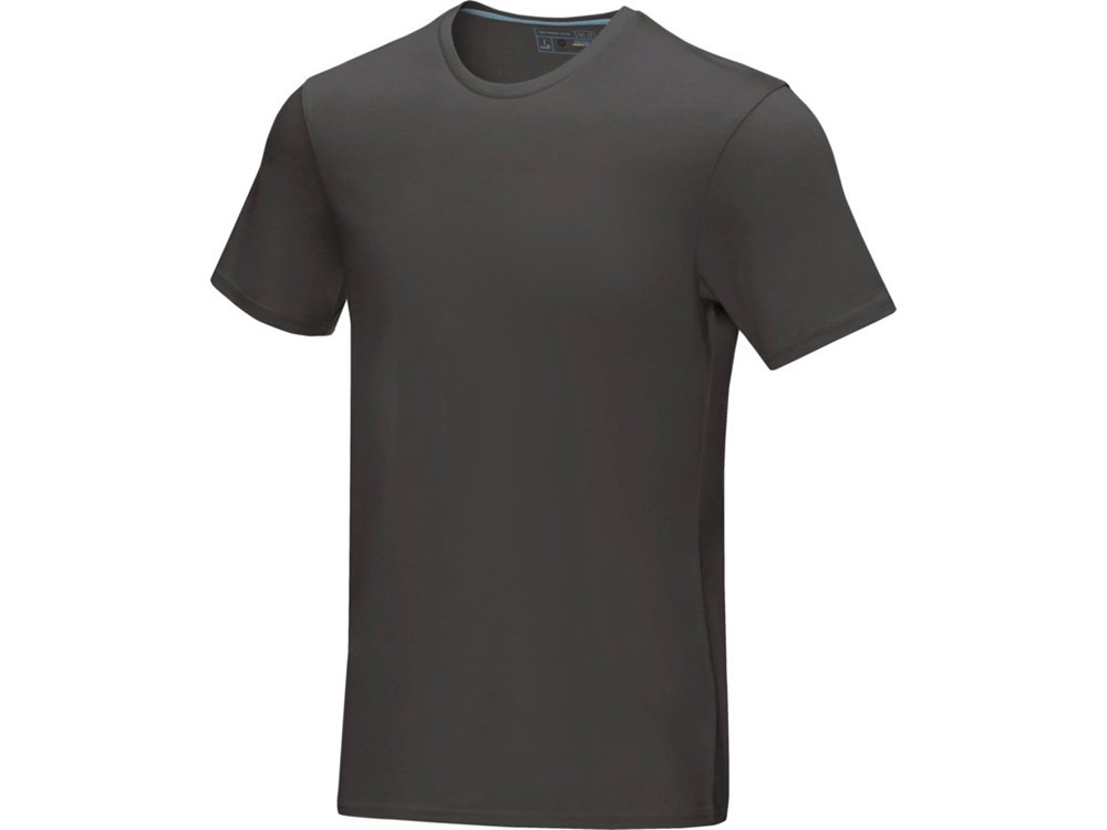 Мужская футболка Azurite с коротким рукавом, изготовленная из натуральных материалов, storm grey, L