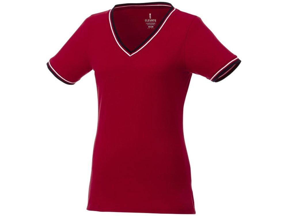 Женская футболка Elbert с коротким рукавом, красный/темно-синий/белый, 2XL