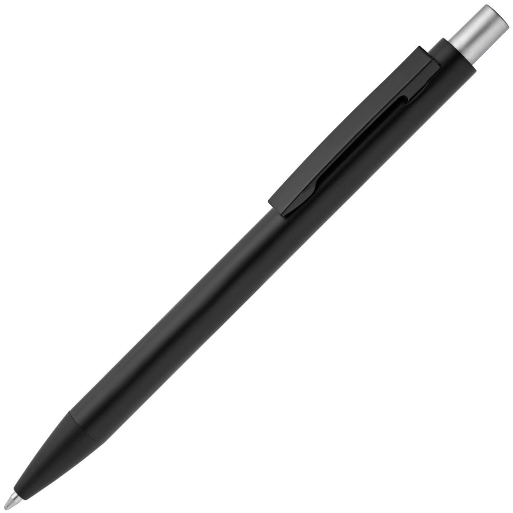 Ручка металлическая шариковая Chromatic, черная с серебристым