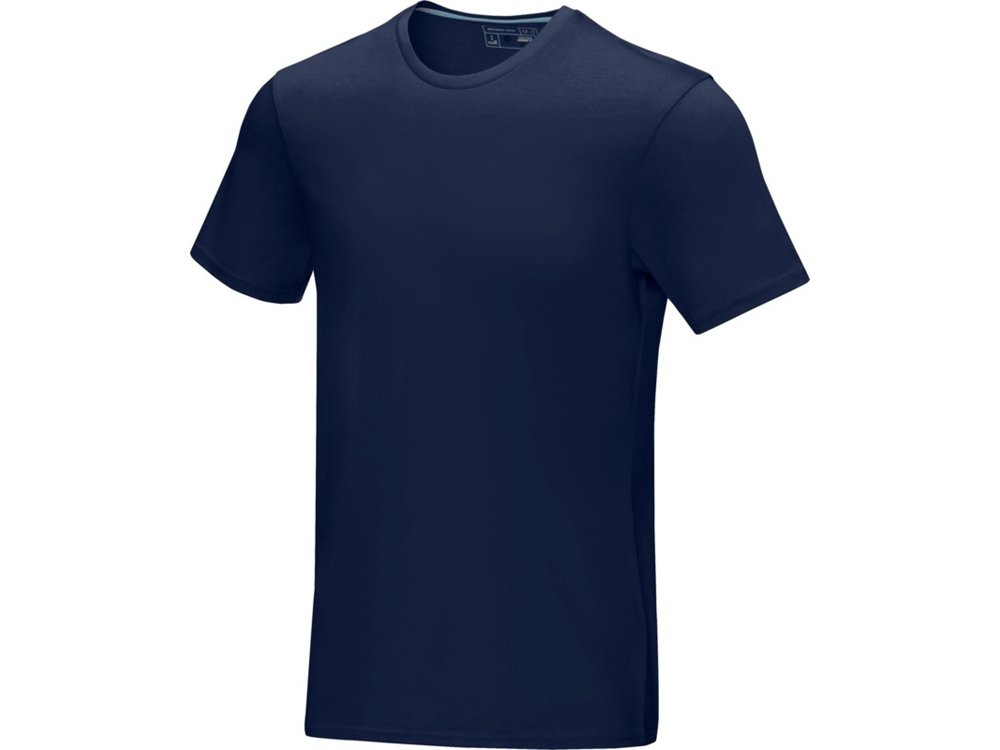 Мужская футболка Azurite с коротким рукавом, изготовленная из натуральных материалов, темно-синий, XS