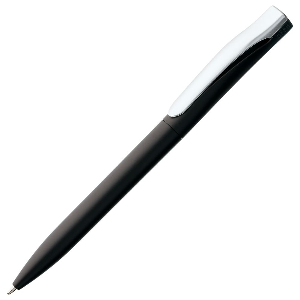Ручка пластиковая шариковая Pin Silver, черный металлик