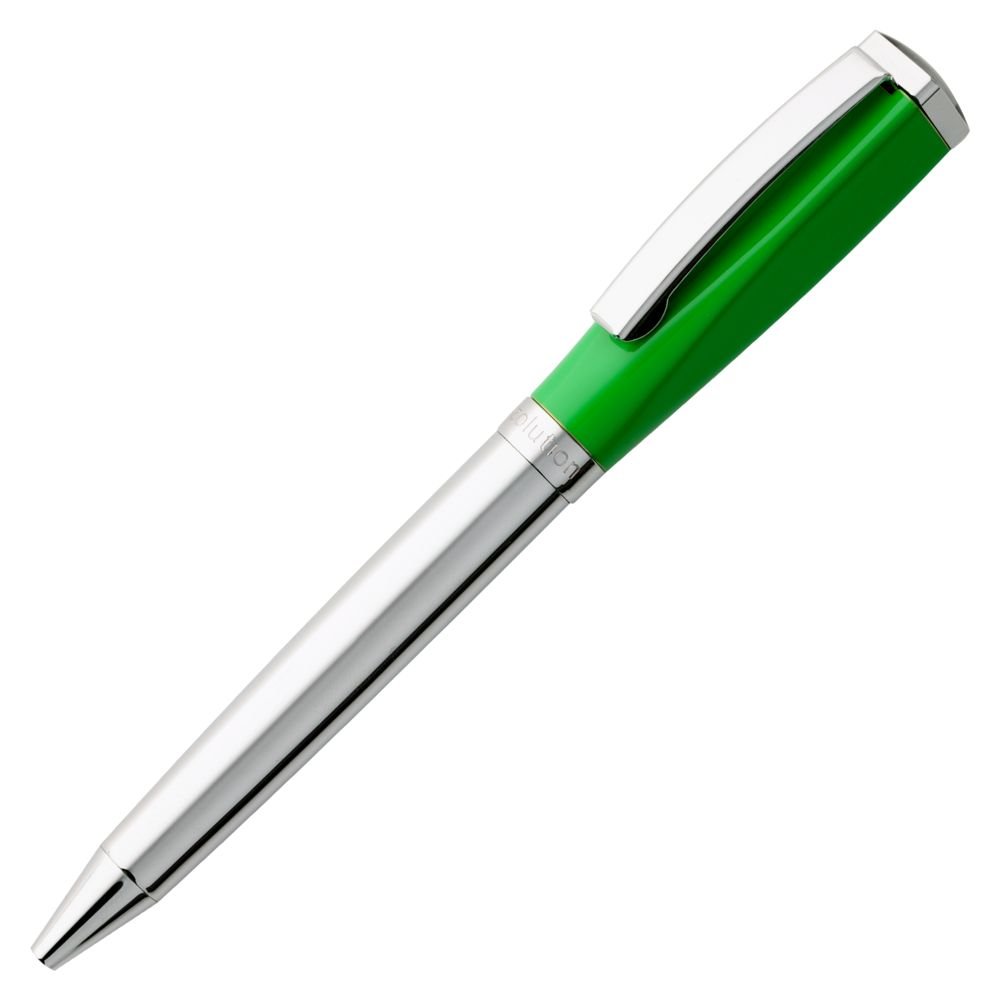 Ручка металлическая шариковая Bison, зеленая