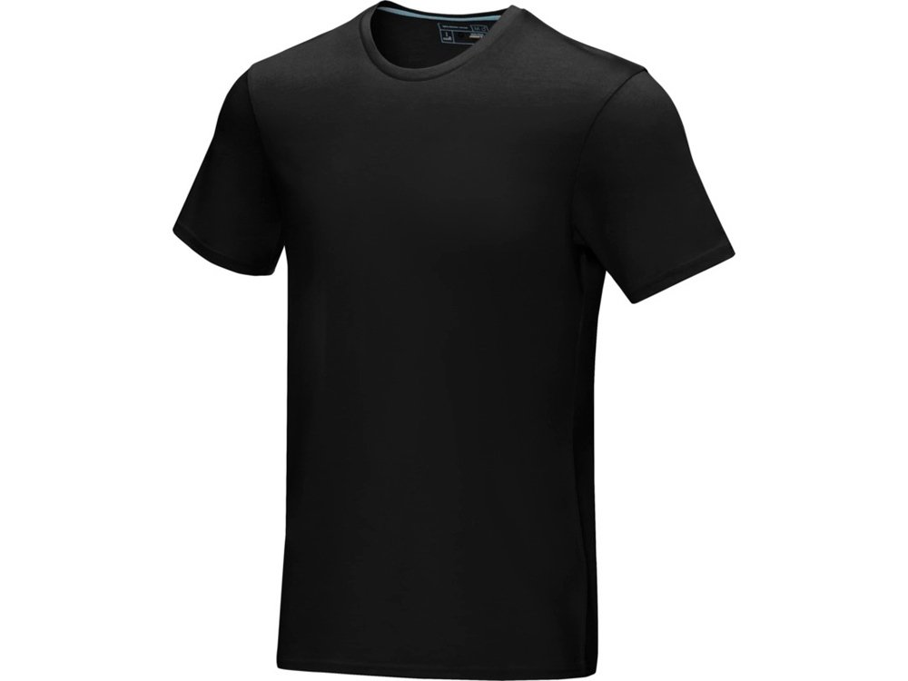 Мужская футболка Azurite с коротким рукавом, изготовленная из натуральных материалов, черный, XL