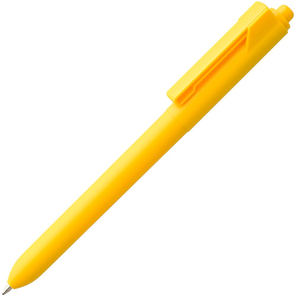 Ручка пластиковая шариковая Hint, желтая