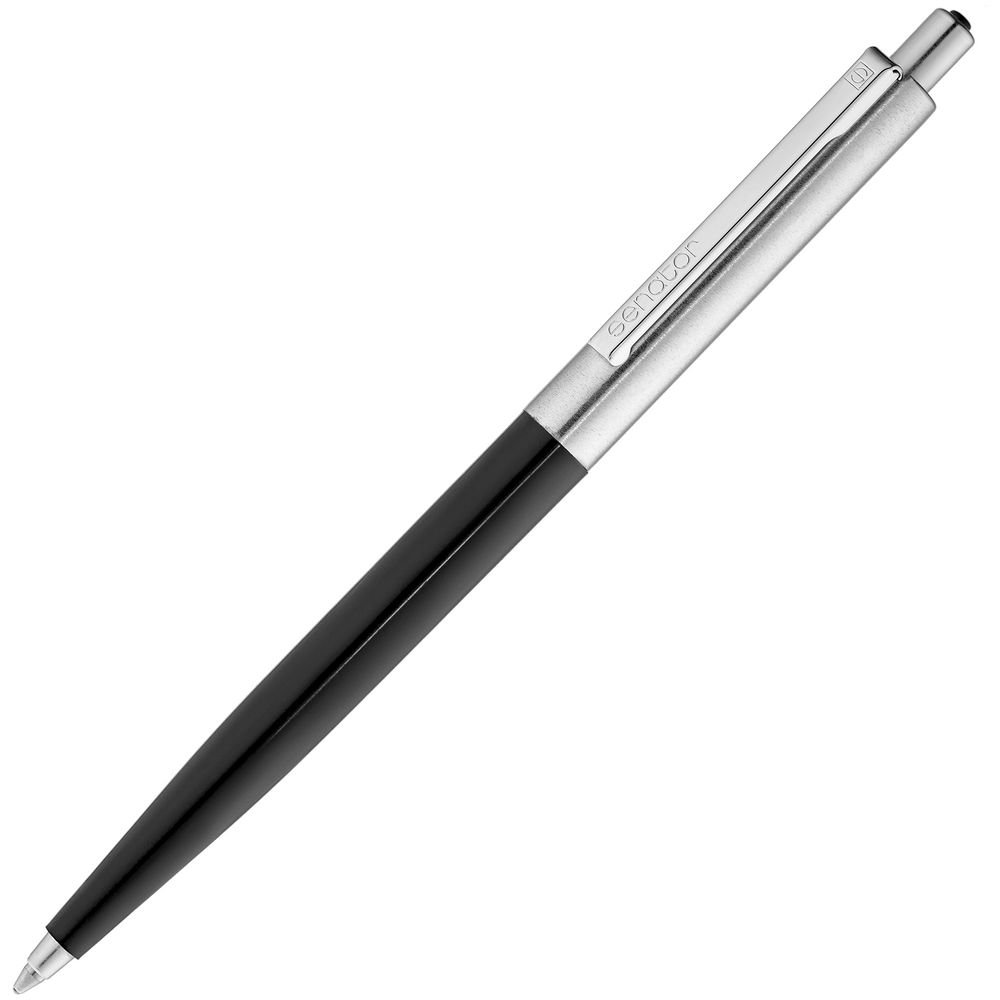 Ручка пластиковая шариковая Senator Point Metal, черная