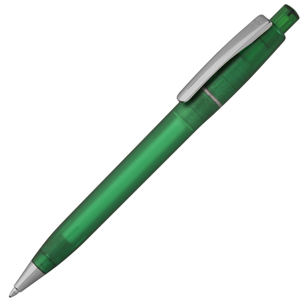 Ручка пластиковая шариковая Semyr Frost, зеленая