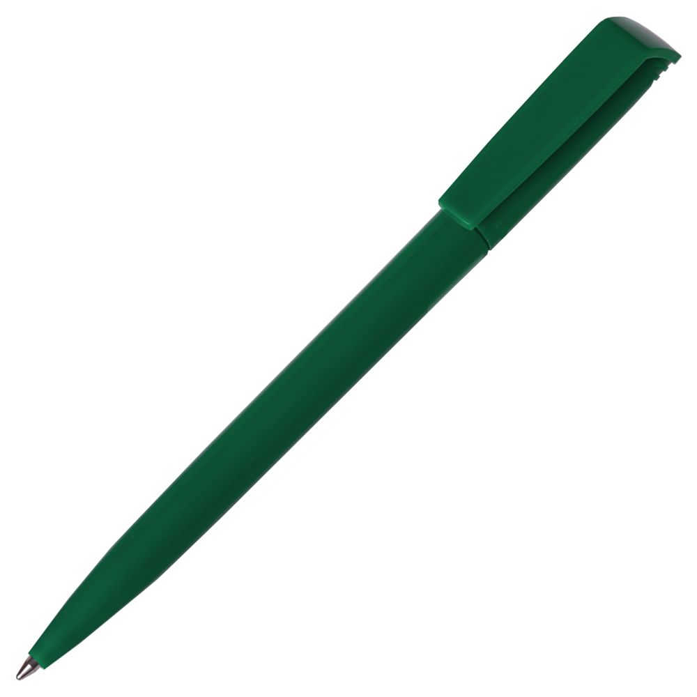 Ручка пластиковая шариковая Flip, зеленая