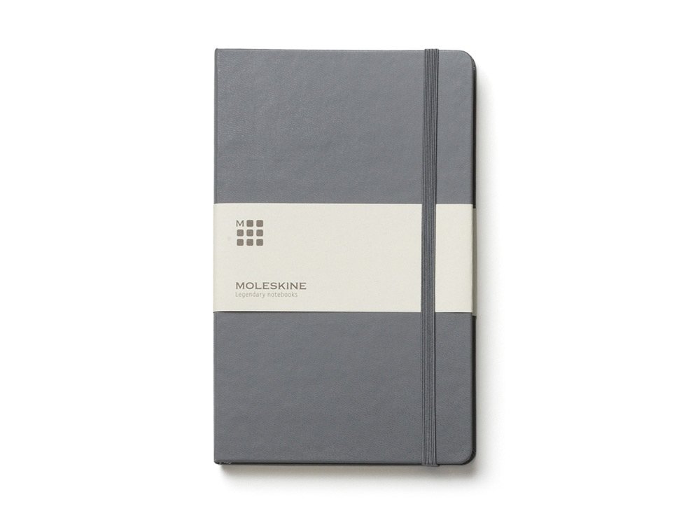 Записная книжка Moleskine Classic (в линейку) в твердой обложке, Pocket (9x14см), серый, 9х14х1,5