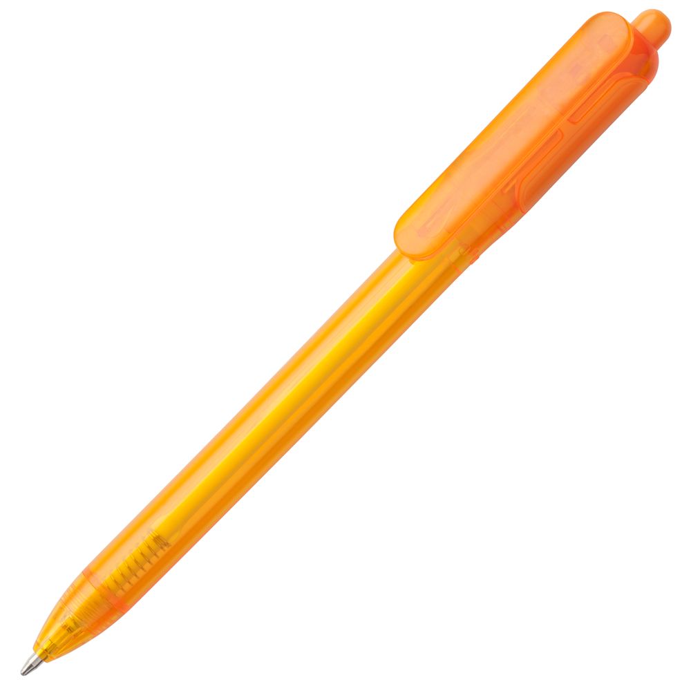Ручка пластиковая шариковая Bolide Transparent, оранжевая