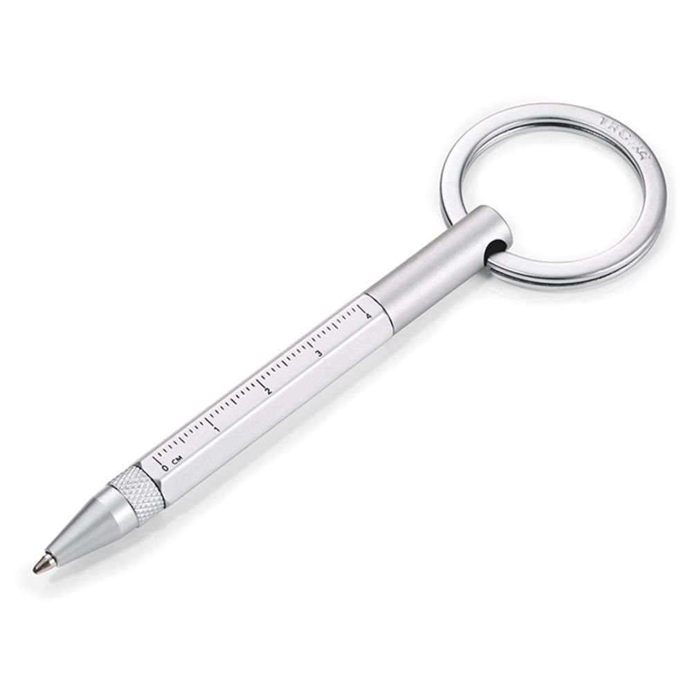Ручка металлическая-брелок Construction Micro, белый