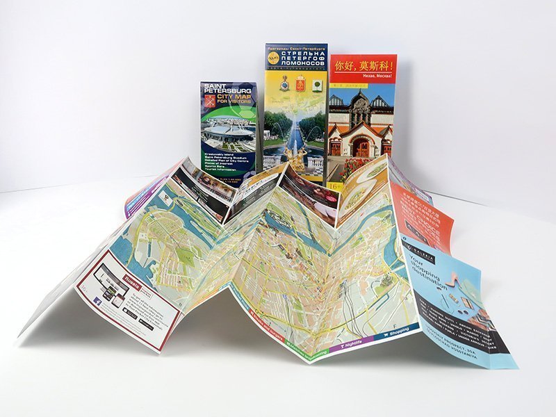 Фирменная карта-путеводитель с логотипом вашей компании – это простой удобный инструмент для туристов с ненавязчивой рекламой бренда.