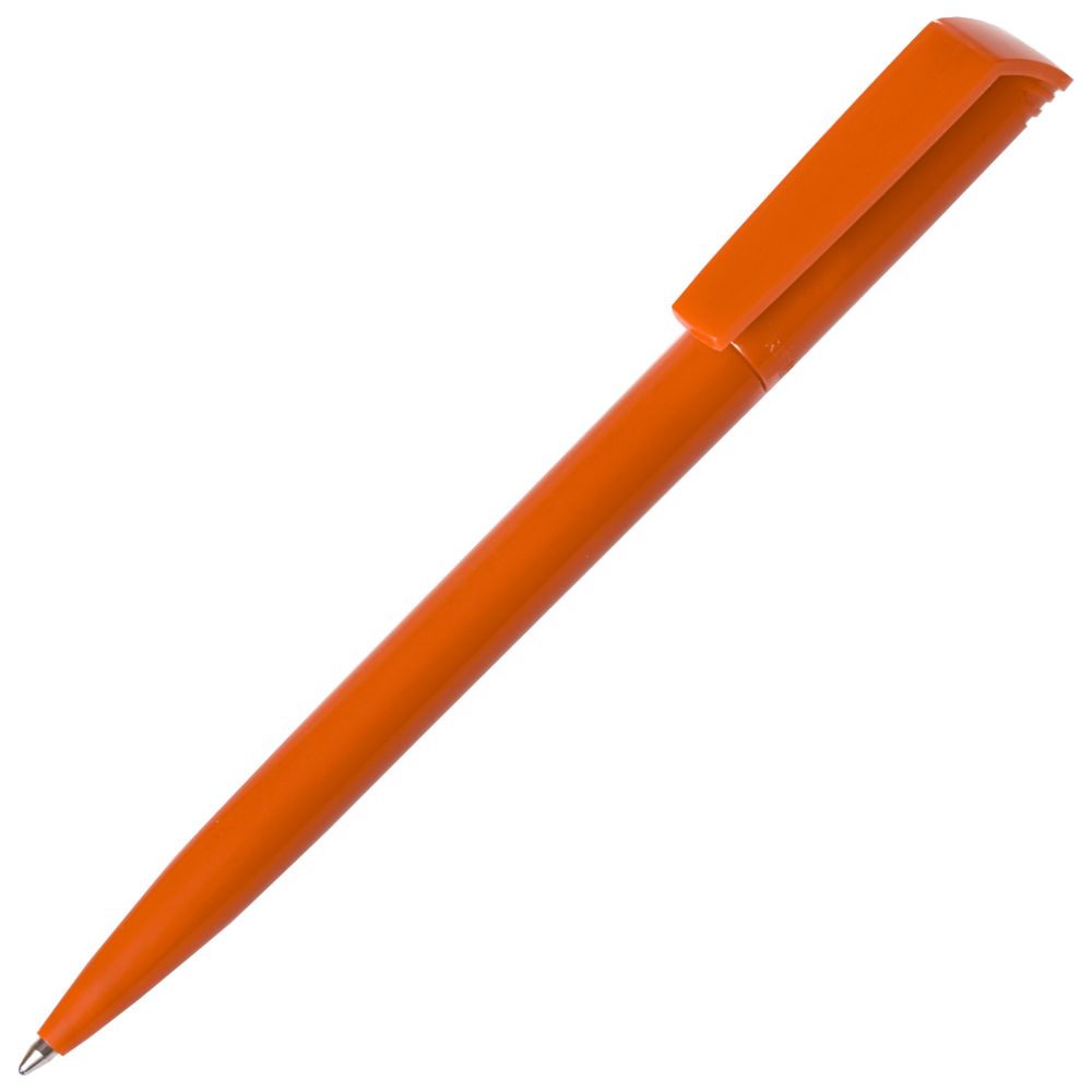 Ручка пластиковая шариковая Flip, оранжевая