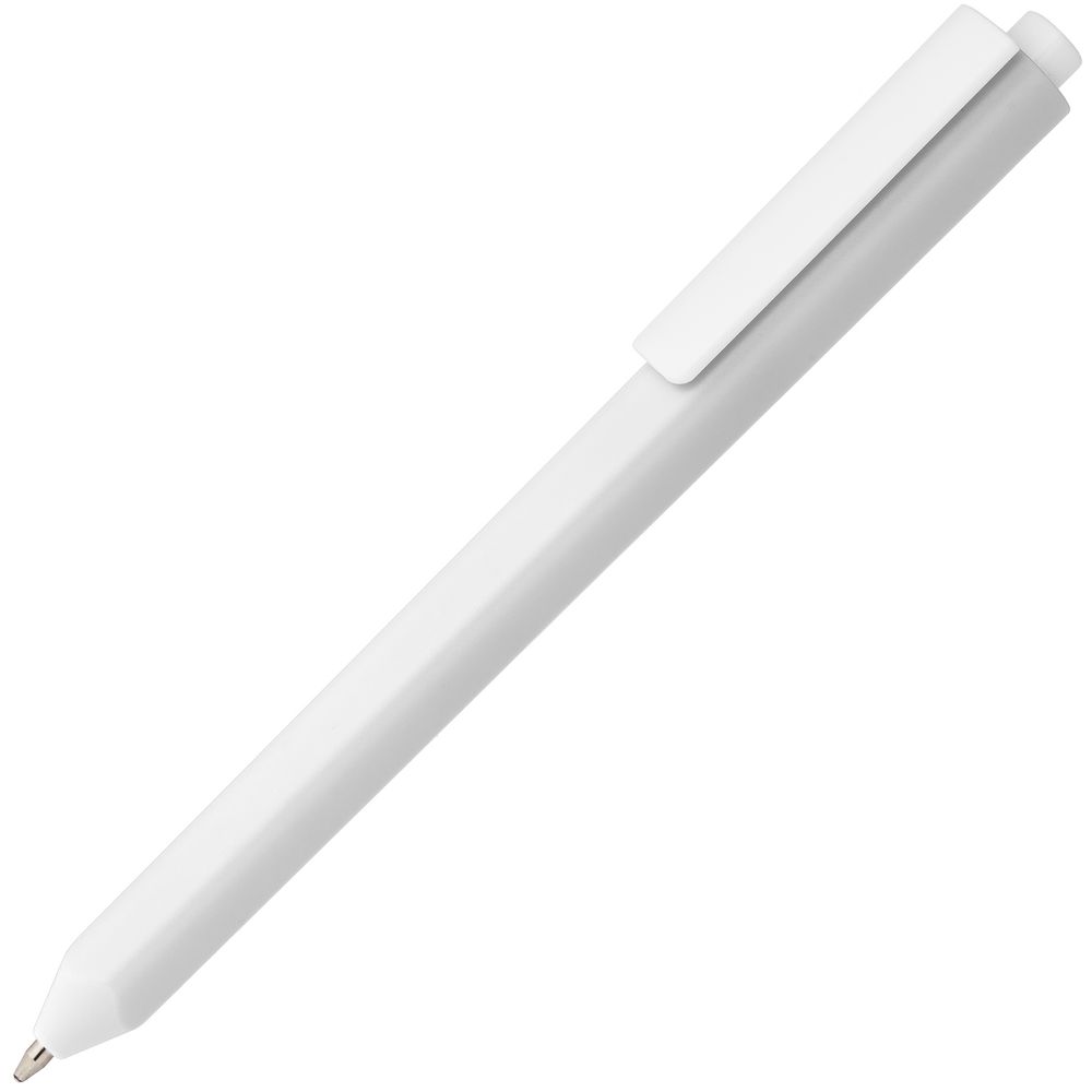 Ручка пластиковая шариковая Corner, белая