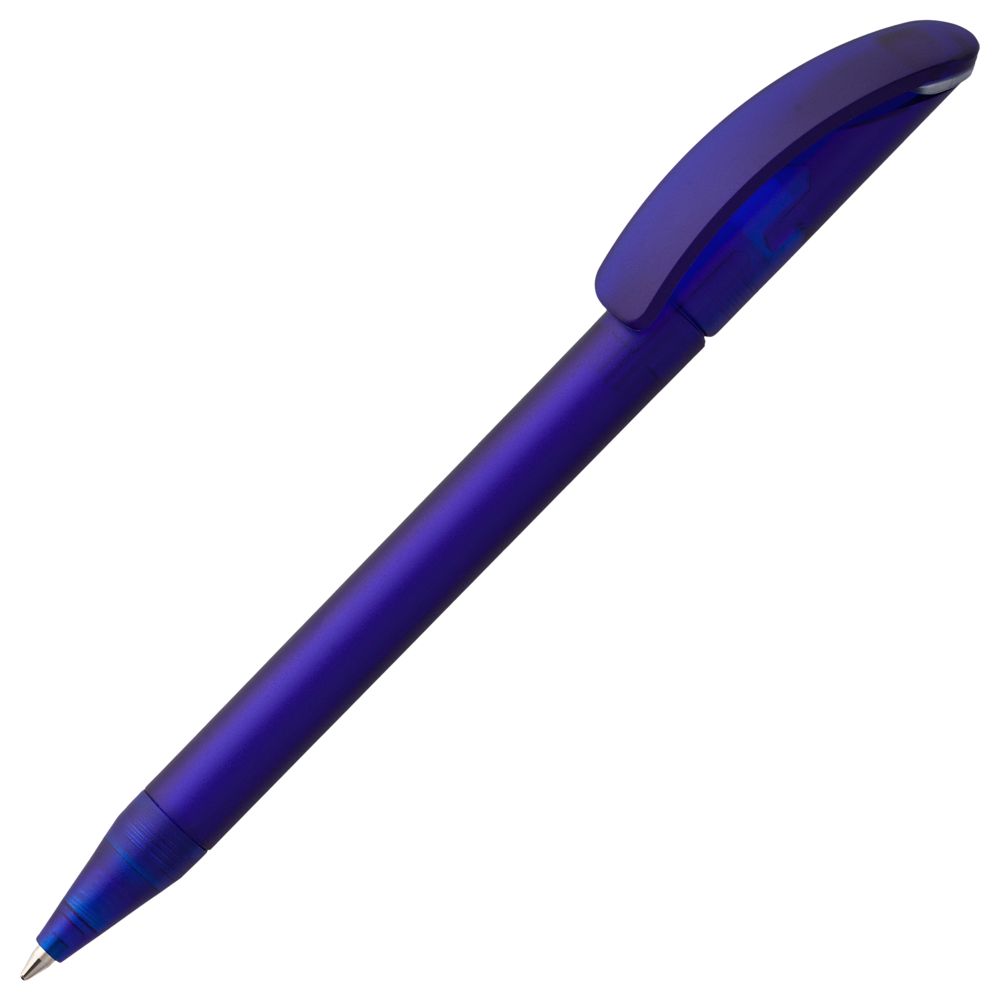 Ручка пластиковая шариковая Prodir DS3 TFF Ring, синяя с серым