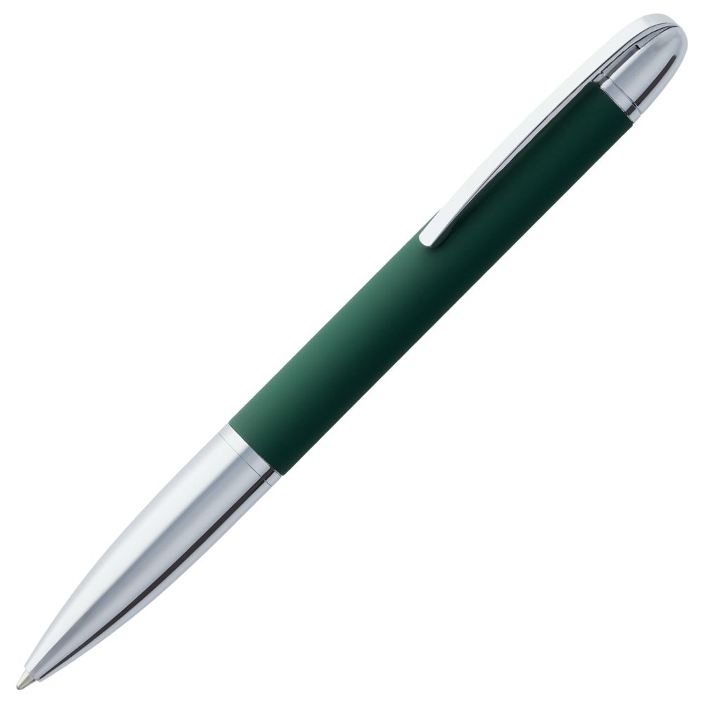 Ручка металлическая шариковая Arc Soft Touch, зеленая