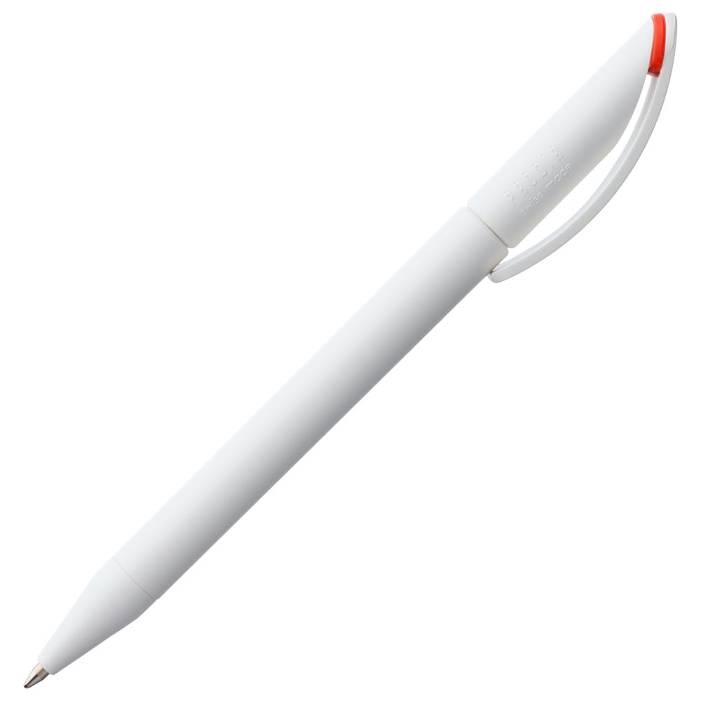 Ручка пластиковая шариковая Prodir DS3 TMM-X, белая с красным