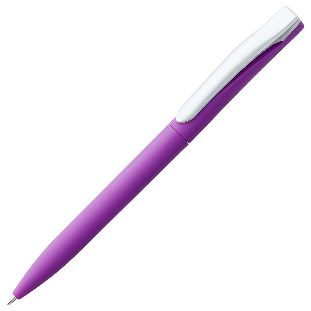 Ручка пластиковая шариковая Pin Soft Touch, фиолетовая