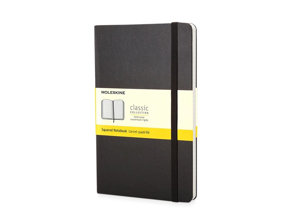 Записная книжка Moleskine Classic (в клетку), Pocket (9х14 см), черный, 9х14х1,5