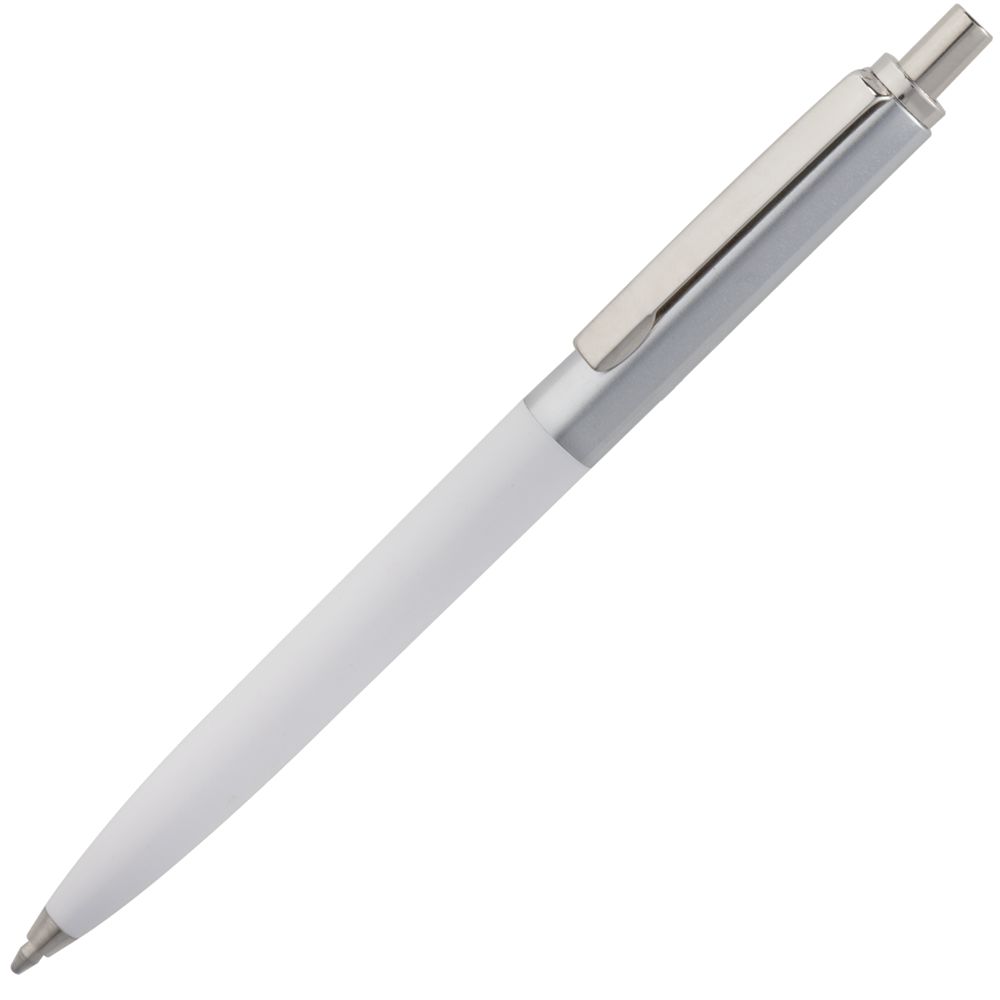 Ручка металлическая шариковая Popular, белая