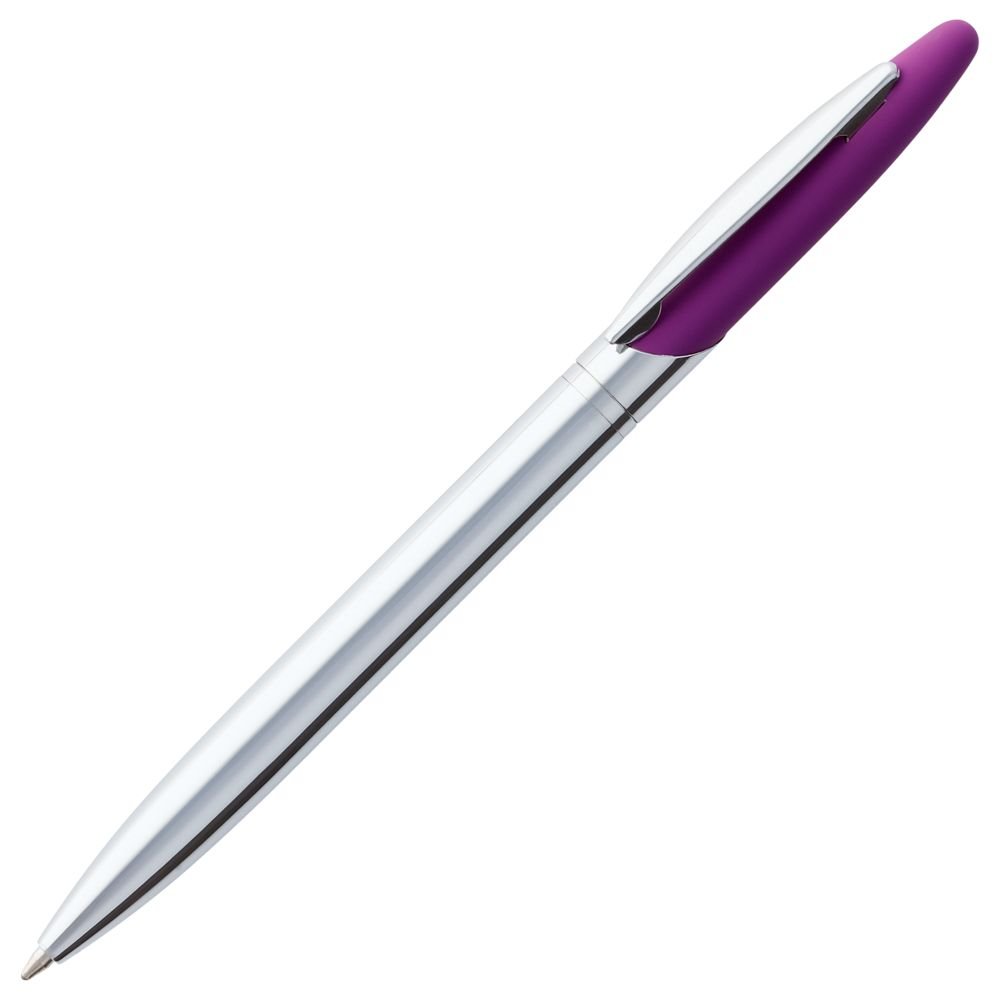 Ручка металлическая шариковая Dagger Soft Touch, фиолетовая