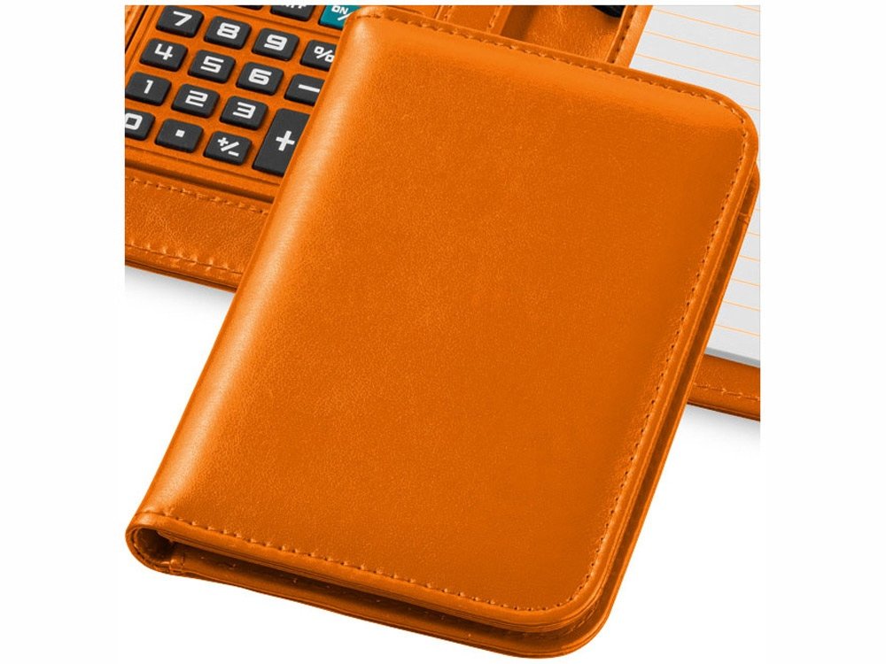 Блокнот А6 Smarti с калькулятором, оранжевый, 11,3х16,7х2,2
