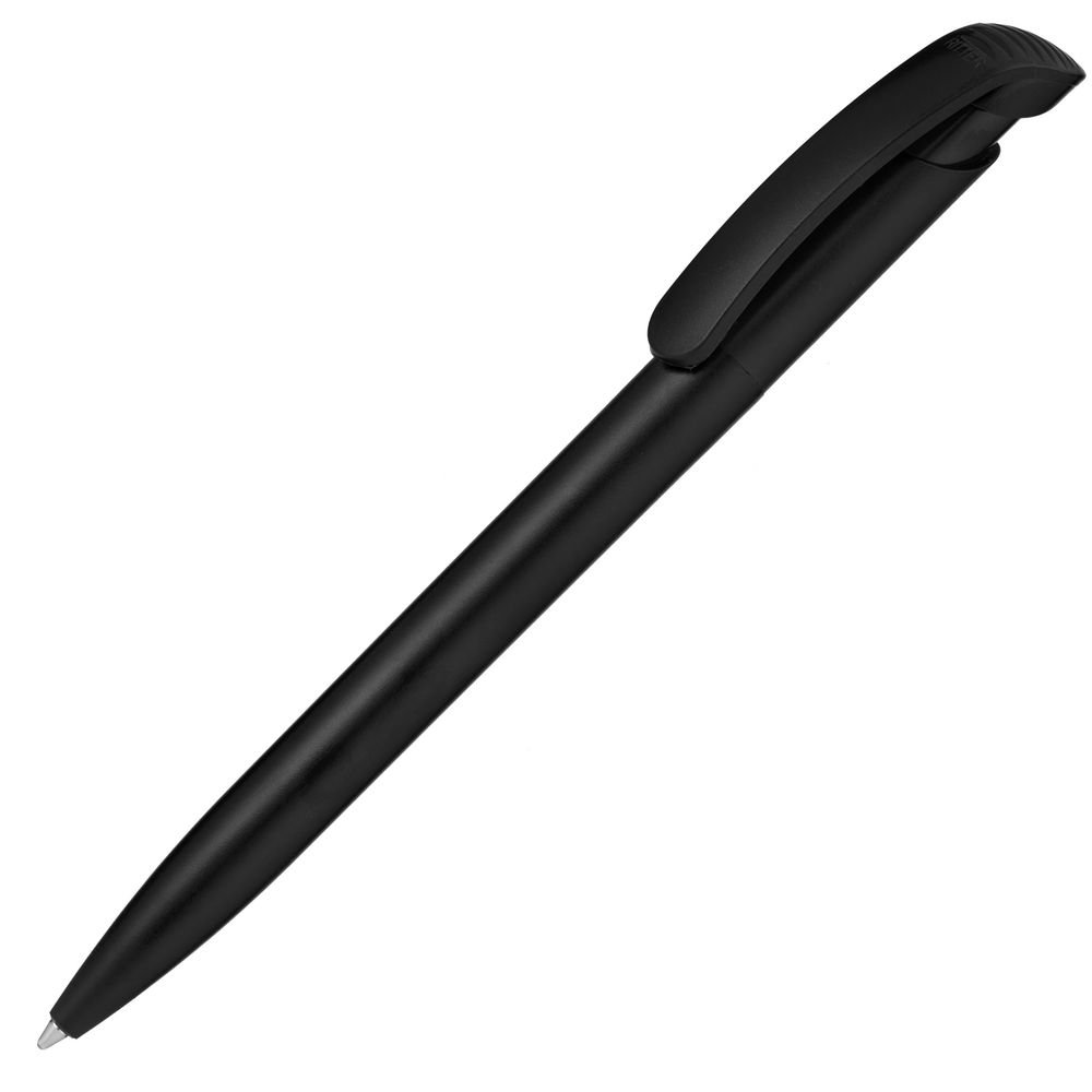Ручка пластиковая шариковая Clear Solid, черная