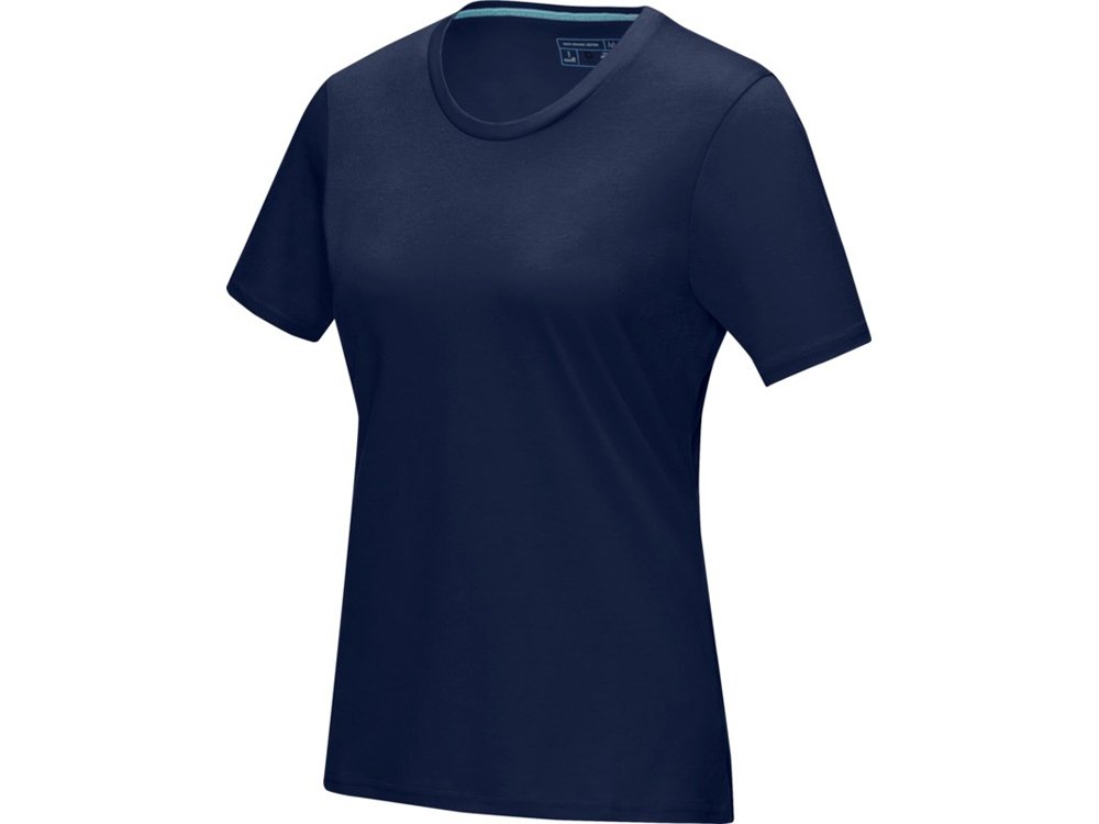 Женская футболка Azurite с коротким рукавом, изготовленная из натуральных материалов, темно-синий, 2XL