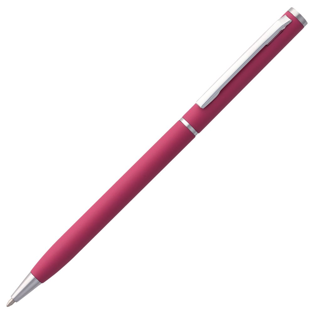 Ручка металлическая шариковая Hotel Chrome, ver.2, матовая розовая
