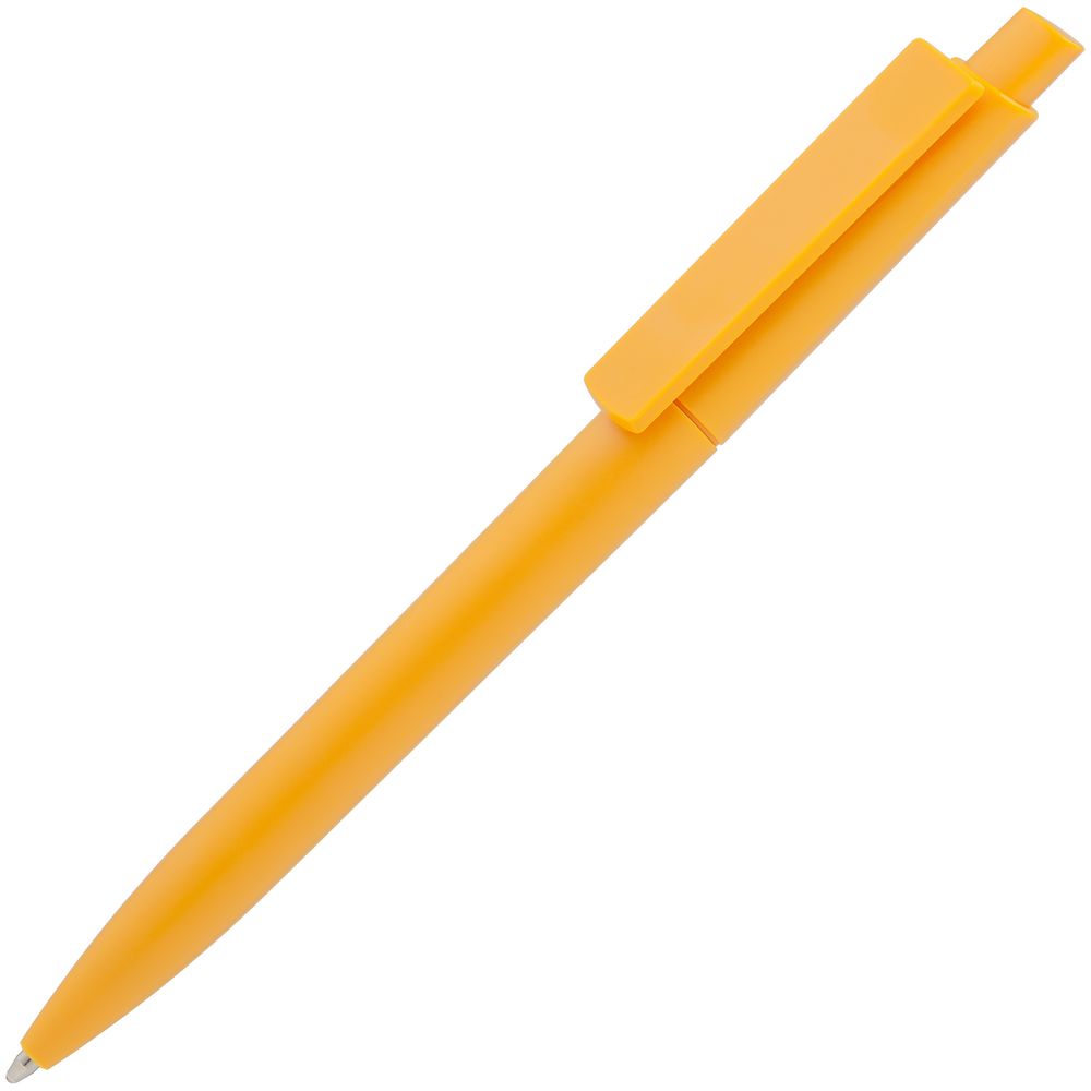 Ручка пластиковая шариковая Crest, оранжевая