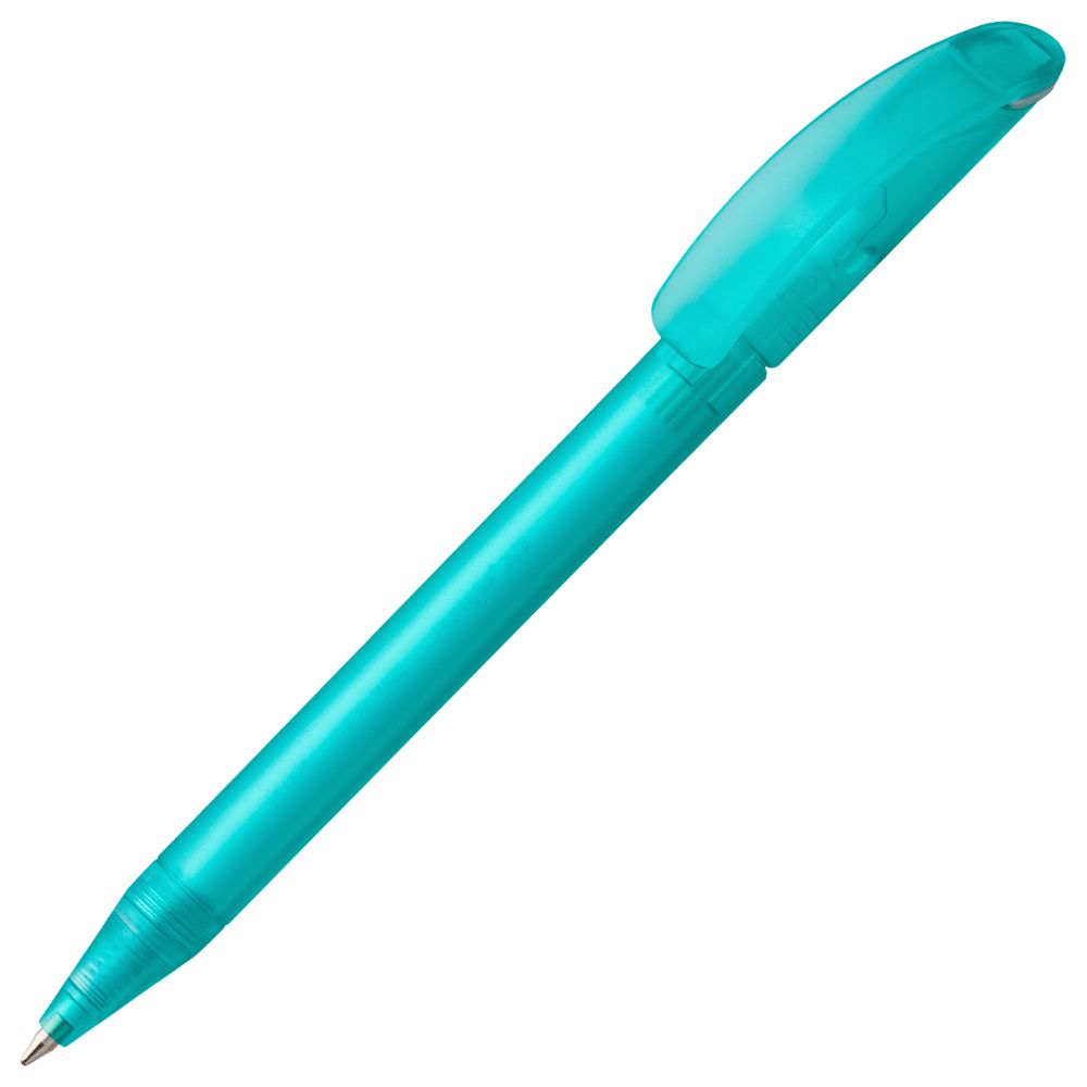 Ручка пластиковая шариковая Prodir DS3 TFF Ring, бирюзовая с серым