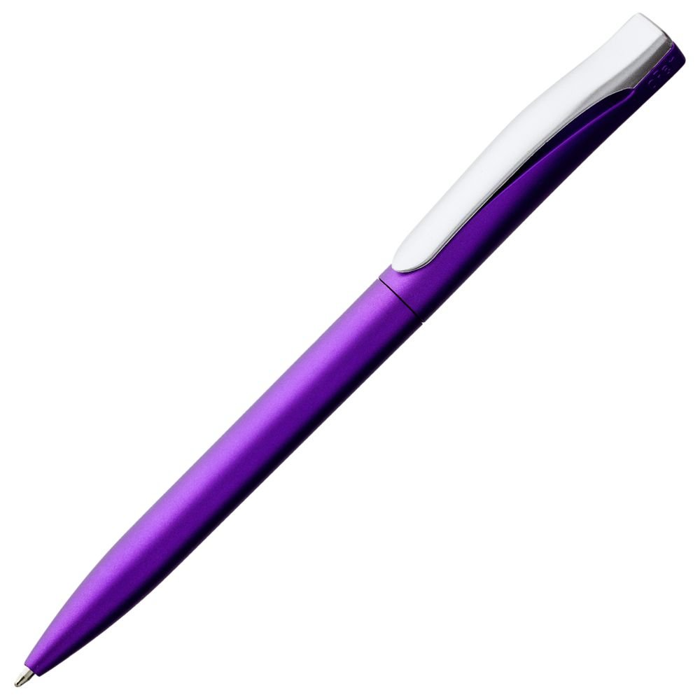 Ручка пластиковая шариковая Pin Silver, фиолетовый металлик