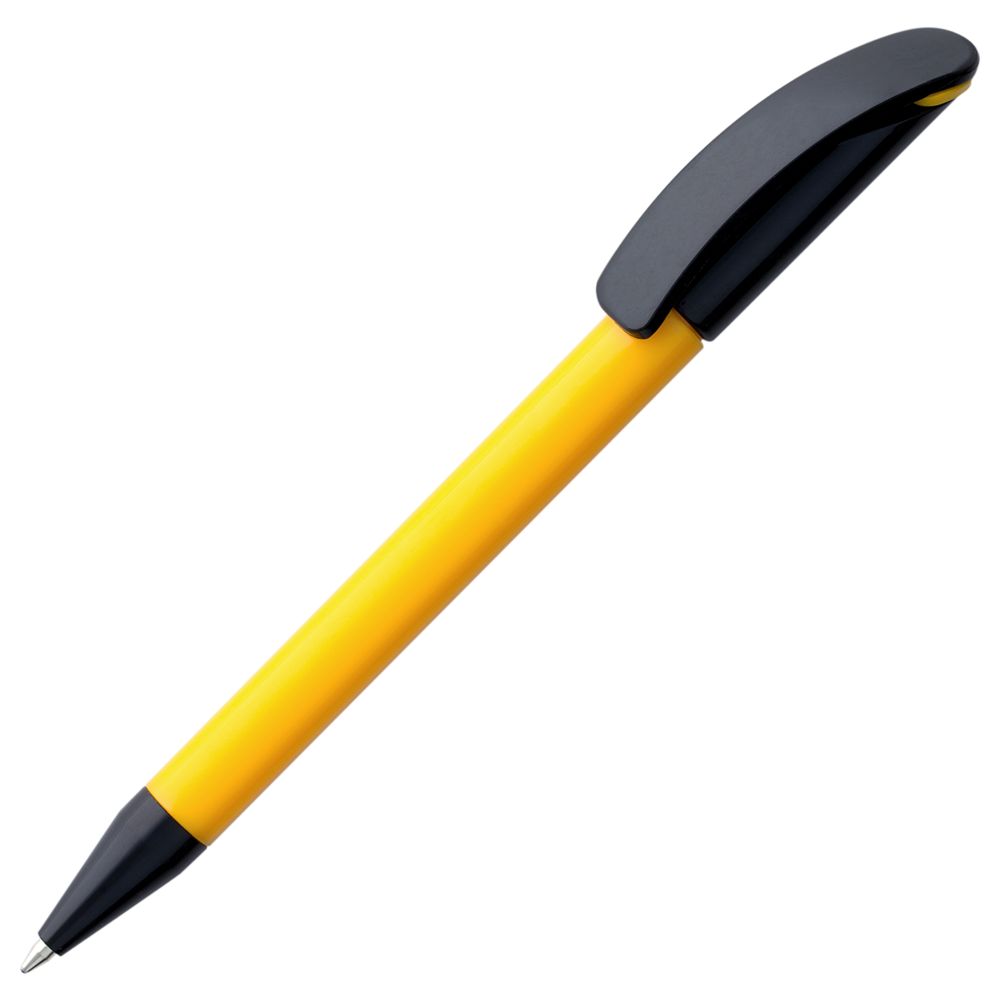 Ручка пластиковая шариковая Prodir DS3 TPP Special, желтая с черным