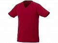 Модная мужская футболка Amery с коротким рукавом и V-образным вырезом, красный, S