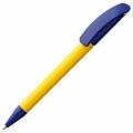 Ручка пластиковая шариковая Prodir DS3 TPP Special, желтая с синим