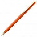 Ручка металлическая шариковая Hotel Gold, ver.2, матовая оранжевая