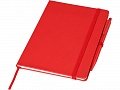 Блокнот Prime среднего размера с ручкой, красный, 13х18х1,2