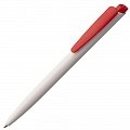 Ручка пластиковая шариковая Senator Dart Polished, бело-красная