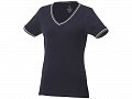 Женская футболка Elbert с коротким рукавом, темно-синий/серый меланж/белый, XL