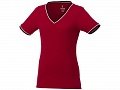 Женская футболка Elbert с коротким рукавом, красный/темно-синий/белый, L