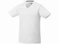 Модная мужская футболка Amery с коротким рукавом и V-образным вырезом, белый, XL