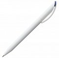 Ручка пластиковая шариковая Prodir DS3 TMM-X, белая с темно-синим