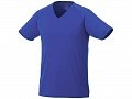 Модная мужская футболка Amery с коротким рукавом и V-образным вырезом, синий, M