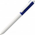 Ручка пластиковая шариковая Hint Special, белая с синим